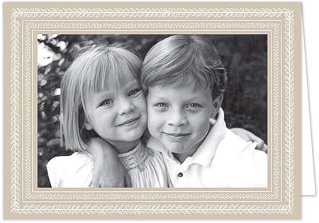 Mounted Holiday Photo Card - Book Cover Border Design | Stacy Claire Boyd