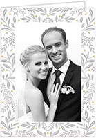 Mounted Holiday Photo Card - Tangled Trellis Design | Stacy Claire Boyd