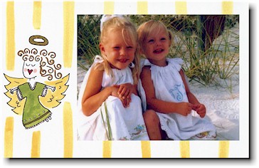 Sugar Cookie Holiday Photo Mount Cards - Angel