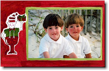 Sugar Cookie Holiday Photo Mount Cards - Elf