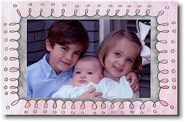 Sugar Cookie Holiday Photo Mount Cards - Pink