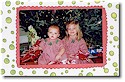 Sugar Cookie Holiday Photo Mount Cards - Red & Green #2