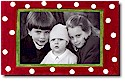 Sugar Cookie Holiday Photo Mount Cards - Red & Green