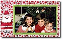 Sugar Cookie Holiday Photo Mount Cards - Santa