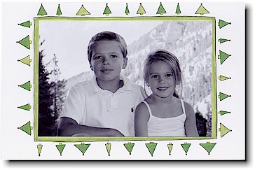 Sugar Cookie Holiday Photo Mount Cards - Trees #2