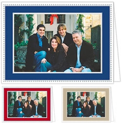 Holiday Photo Mount Cards by Sweet Pea Designs - Antique Bead Border