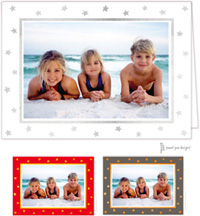 Holiday Photo Mount Cards by Sweet Pea Designs - Foil Stars Create-Your-Own