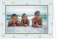 Holiday Photo Mount Cards by Sweet Pea Designs - Starfish Blue & Chocolate