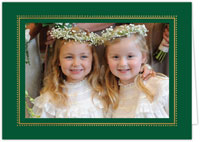 Holiday Photo Mount Cards by Sweet Pea Designs - Forest Inline Beaded Border With Foil