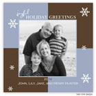 Take Note Designs Digital Holiday Photo Cards - Blue and Brown Block