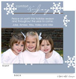 Take Note Designs Digital Holiday Photo Cards - Blue Comfort and Joy