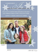 Take Note Designs Digital Holiday Photo Cards - Blue and Brown Comfort and Joy