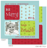 Take Note Designs Digital Holiday Photo Cards - Be Merry & Bright