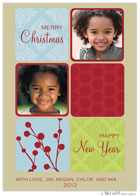 Take Note Designs Digital Holiday Photo Cards - Holiday Delight Patterned