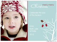 Take Note Designs Digital Holiday Photo Cards - Winter Bird with Mittens