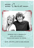 Take Note Designs Digital Holiday Photo Cards - Berry Framed In