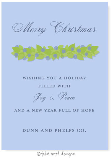 Digital Holiday Invitations/Greeting Cards by Take Note Designs - Juniper Garland