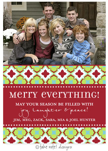 Take Note Designs Digital Holiday Photo Cards - Christmas Morning