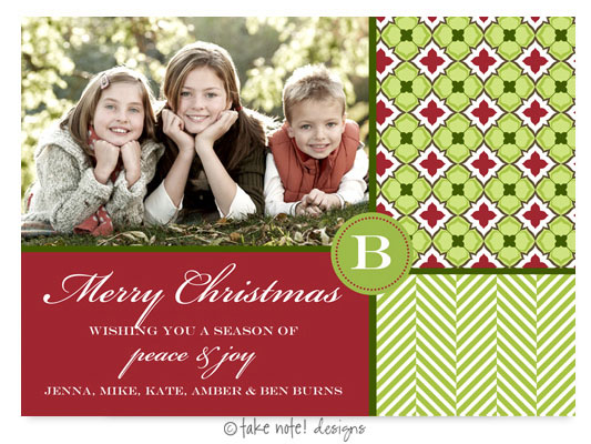 Take Note Designs Digital Holiday Photo Cards - Holiday Squares