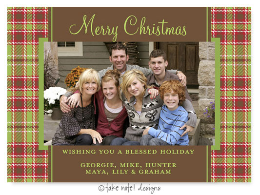Take Note Designs Digital Holiday Photo Cards - Holiday Wrap