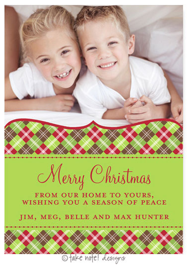 Take Note Designs Digital Holiday Photo Cards - Joyful Holidays