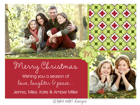 Take Note Designs Digital Holiday Photo Cards - Joyful Christmas