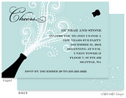 Digital Holiday Invitations/Greeting Cards by Take Note Designs - Champagne Blast Horizontal