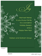 Digital Holiday Invitations/Greeting Cards by Take Note Designs - Evergreen Snowflake
