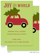 Take Note Designs Digital Holiday Greeting Cards - Joy to the World Green