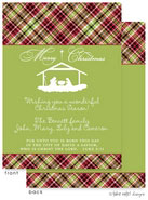 Take Note Designs Digital Holiday Greeting Cards - Nativity Plaid