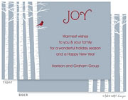 Take Note Designs Digital Holiday Greeting Cards - Winter Bird Scene