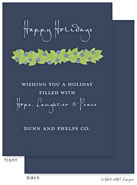 Digital Holiday Invitations/Greeting Cards by Take Note Designs - Juniper Berry Garland on Blue
