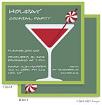 Digital Holiday Invitations by Take Note Designs - Peppermint Martini