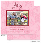 Take Note Designs Digital Holiday Photo Cards - Joy in Pink Photo