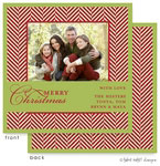 Take Note Designs Digital Holiday Photo Cards - Red Tweed Wrap