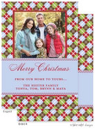 Take Note Designs Digital Holiday Photo Cards - Light Argyle