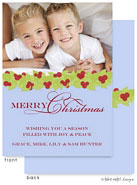 Take Note Designs Digital Holiday Photo Cards - Holly Berry Garland