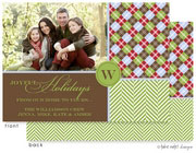 Take Note Designs Digital Holiday Photo Cards - Festive Argyle