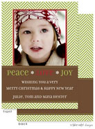 Take Note Designs Digital Holiday Photo Cards - Peace Love Joy