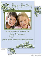 Take Note Designs Digital Holiday Photo Cards - Juniper Berry Branch Vertical