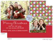 Take Note Designs Digital Holiday Photo Cards - Festive Argyle Two