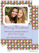 Take Note Designs Digital Holiday Photo Cards - Photo Stack Fresh Argyle