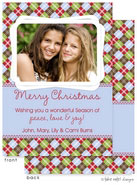Take Note Designs Digital Holiday Photo Cards - Photo Stack Fresh Argyle