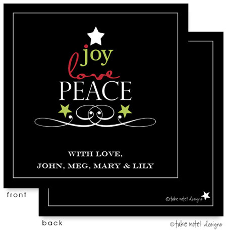 Digital Holiday Invitations/Greeting Cards by Take Note Designs - Peace Tree