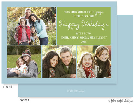 Take Note Designs Digital Holiday Photo Cards - Bright Holidays Take Note Designs Digital Holiday Photo Cards - Bright Holidays