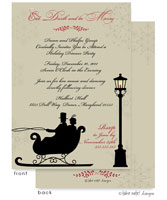 Digital Holiday Invitations/Greeting Cards by Take Note Designs - Vintage Sleigh Ride