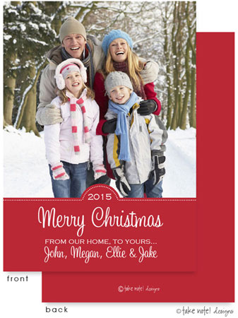 Take Note Designs Digital Holiday Photo Cards - Red Year Seal Take Note Designs Digital Holiday Photo Cards - Red Year Seal