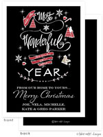 Digital Holiday Invitations/Greeting Cards by Take Note Designs - Most Wonderful Time Holiday