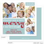 Take Note Designs Digital Holiday Photo Cards - Wishing You a Merry Christmas Block