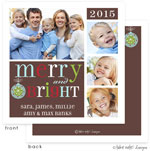Take Note Designs Digital Holiday Photo Cards - Merry and Bright Ornament